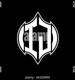 TJ Unique modern flat abstract geometric initials vector letter logo design. Stock Vector