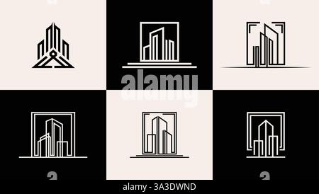 Real este icon vacktro file Stock Vector