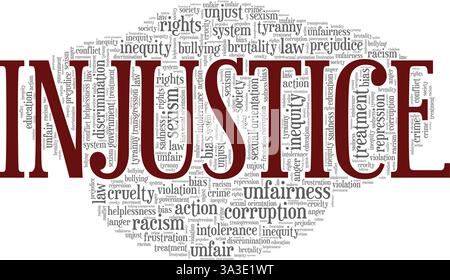 Oppression word cloud concept. Collage made of words about oppression ...