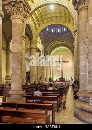 Catedral of San Ildefonso, interior, Plaza Grande, Merida, Yucatan State, Mexico Stock Photo