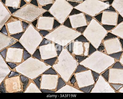 Old ceramic black and white background Stock Photo