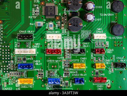 Part of the circuit board in an Epson 3880 printer Stock Photo