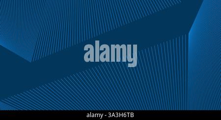 A sleek blue abstract background with converging lines and smooth gradients. The dynamic design and subtle transitions create a visually appealing and Stock Vector