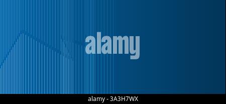 A sleek dark blue abstract background with wave lines and smooth gradients. The dynamic design and subtle transitions create a visually appealing and Stock Vector
