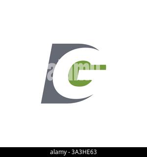 Initial DG Letter Logo With Creative Modern Business Typography Vector Template. DG Logo Creative Modern Minimal Alphabet D G Initial Letter Mark Mono Stock Vector