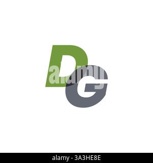 Initial DG Letter Logo With Creative Modern Business Typography Vector Template. DG Logo Creative Modern Minimal Alphabet D G Initial Letter Mark Mono Stock Vector