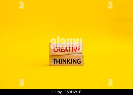 Creative thinkig symbol. Wooden blocks with words Creative thinkig ...