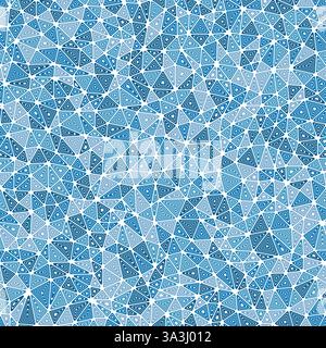 Tileable abstract background. Multiple repeated inner triangles. Small triangles size. Multiple colors style. Seamless pattern. Trending vector tiles. Stock Vector