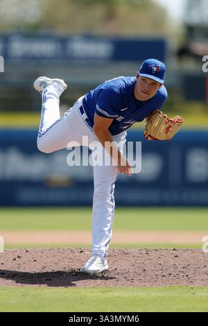 Toronto Blue Jays Trey Yesavage During A Baseball Game Thursday June Dunedin Fl Toronto Blue Jays Pitcher Trey Yesavage 23 Delivers A Pitch During An Mlb Spring Breakout Game Against The Minnesota Twins Prospects On Saturday March 15 2025 At Td Ballpark The Blue Jays Prospects Beat The Twins Prospects 10 0 Kim Hukariimage Of Sport 3a3mym6 