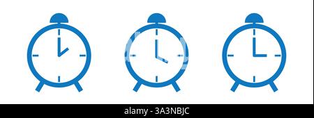 Alarm clock icon. Time, deadline vector illustration Stock Vector