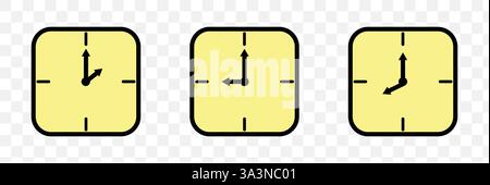 Clock icon time watch vector Stock Vector