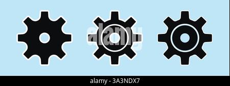 Setting icon. Flat style design Vector Stock Vector