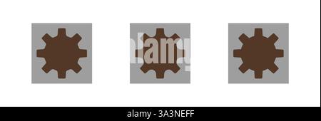 Setting icon. Flat style design Vector Stock Vector