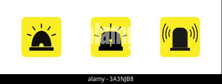 Siren Vector Icon Design Illustration Stock Vector