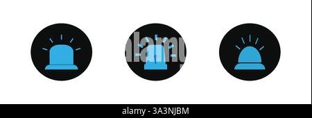 Siren vector icon. Vector illustration Stock Vector
