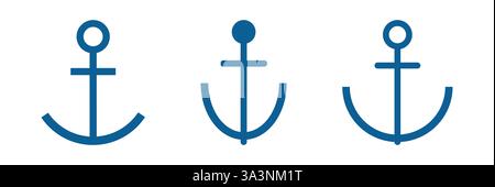 Ship anchor vector icon Stock Vector