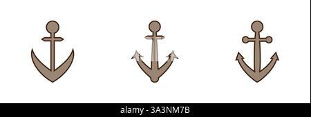Ship anchor vector icon Stock Vector