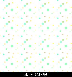 Texture with circles. Splash effect banner. Dotted abstract illustration with blurred drops of rain. Seamless pattern for fabric, textile Stock Photo