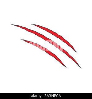 Claw scratch marks Stock Vector