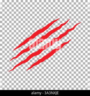 Claw scratch marks Stock Vector