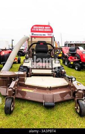 monster lawnmower, ride on lawnmower, lawnmower, grasshopper lawnmower, Lincolnshire Show, Lincoln Showground, Lincoln, Lincolnshire, UK, England Stock Photo