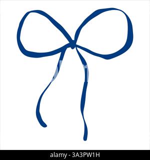 Vector clipart silhouette Bow, Ribbon Stock Vector