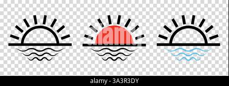 Day and light thin light vector. Sun Icon Sunlight Light Bright Brightness Day Daylight Beam Ray Vector. Stock Vector