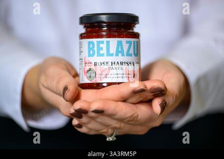 Belazu  Rose Harissa Paste Stock Photo