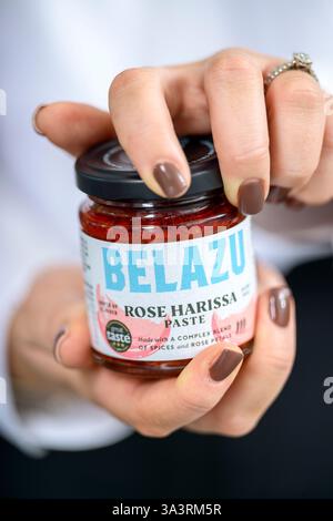 Belazu  Rose Harissa Paste Stock Photo