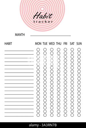 Month task minimalist planner page design Stock Vector Image & Art - Alamy