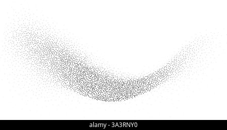 Vector Abstract Stipple Noise Effect. Dotwork BG. Stock Vector