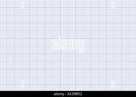 Millimeter graph paper grid. Abstract squared background. Geometric pattern for school, technical engineering line scale measurement. Lined blank for Stock Vector