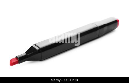 One double sided marker isolated on white Stock Photo