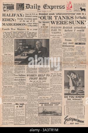 David Margesson Lord Halifax, Foreign Secretary in Neville Chamberlain's Cabinet ...