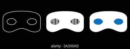 Superhero mask icon. Simple superhero mask icon. Stock Vector
