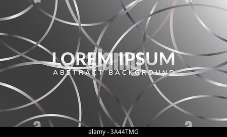 Abstract Gray Circle Lines. An elegant abstract background with silver ring patterns and a subtle texture Stock Vector