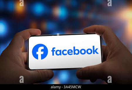 Facebook - social media and social networking service Stock Photo
