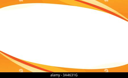 Vibrant orange wave vector background with dynamic curves. Perfect for business, art, banners, or brochures. Modern, colorful design for creative. Stock Vector