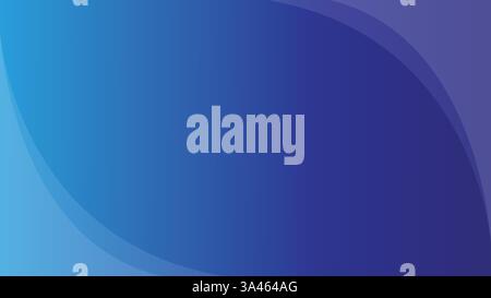 Smooth blue abstract wave background with gradient curves, perfect for wallpapers, web design, presentations, and creative projects. Stock Vector