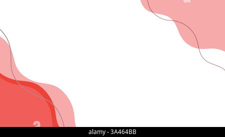 Modern pink abstract vector background with fluid shapes and soft textures, perfect for banners, wallpapers, cards, and digital designs. Stock Vector