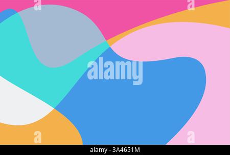 Fluid wave colorful abstract background dynamic vector illustration. geometric abstract background Stock Vector