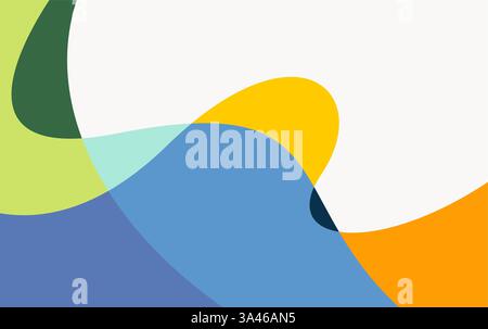 Modern colorful flow poster wave color abstract background vector. summer background Stock Vector