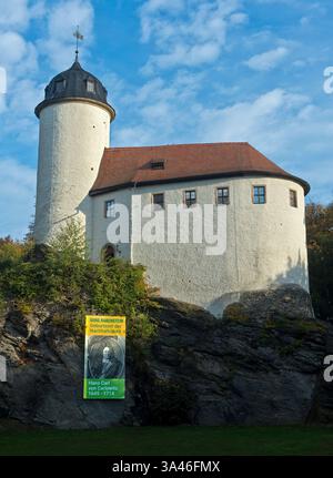 Rabenstein Castle, birthplace of Hans Carl von Carlowitz, founder of the sustainability concept, Rabenstein near Chemnitz, Saxony, Germany Stock Photo