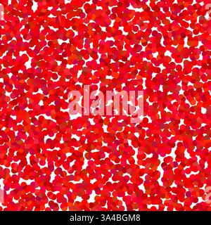 Red abstract pattern. Vibrant mosaic texture. Colorful artistic background. Vector seamless design. Stock Vector
