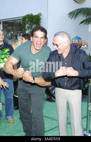 Stan Lee and Lou Ferrigno at the World premiere of Marvel's 'Avengers ...