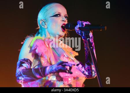 Garbage Singer Rant Buenos Aires (18 th Mar 2025). Alternative rock band Garbage (Shirley ...