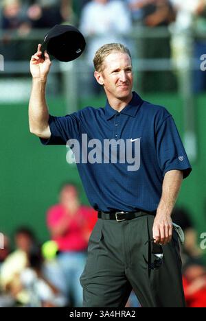 David duval the open champion 2001 the hi-res stock
