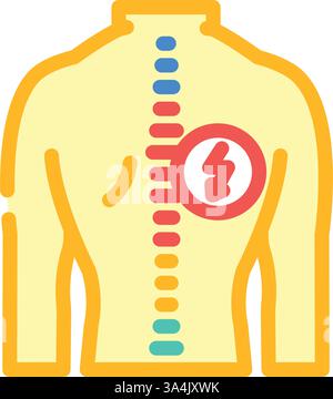 spinal cord analysis color icon vector illustration Stock Vector Image ...