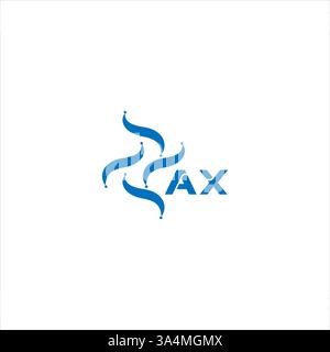 AX Unique modern flat abstract geometric initials vector letter logo design. AX monogram logo. Stock Vector