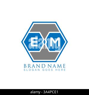 EB Unique modern flat abstract geometric initials vector letter logo design. EB monogram logo. Stock Vector